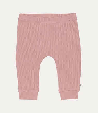 Rib Trousers - Vintage Pink