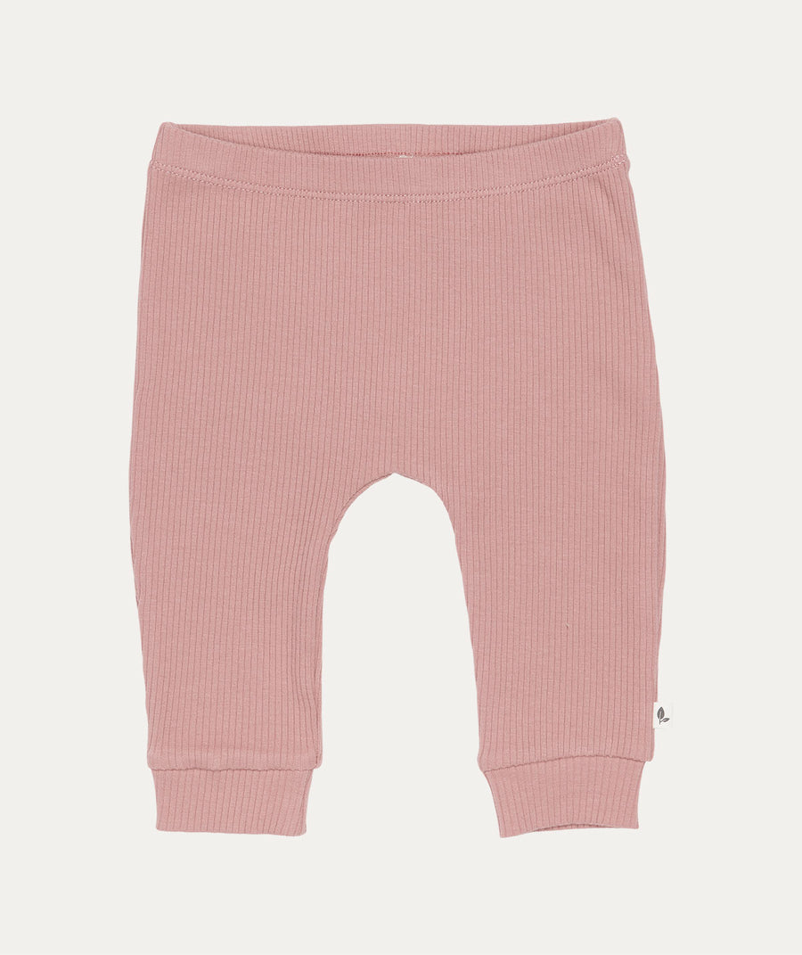 Rib Trousers - Vintage Pink