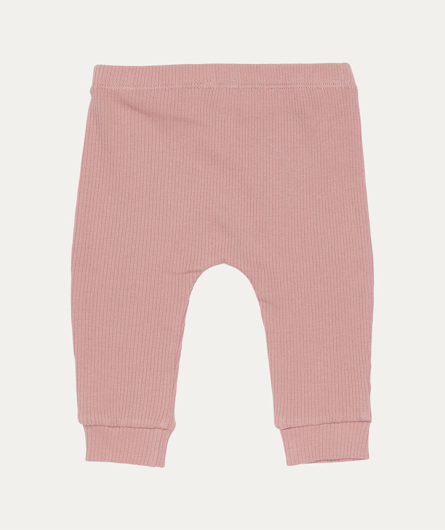 Rib Trousers - Vintage Pink