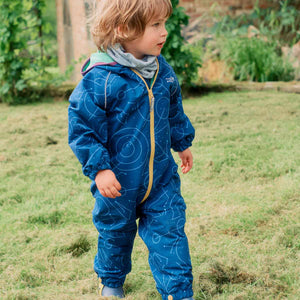 EcoSplash Waterproof Puddlesuit - Blue Bolt