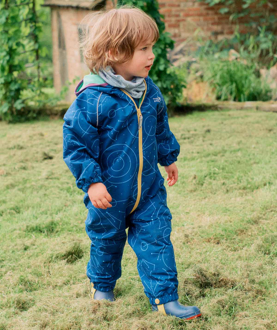 EcoSplash Waterproof Puddlesuit - Blue Bolt
