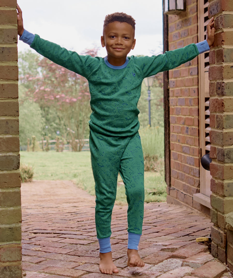 Thermal Base Layer Bottom - Green Sky