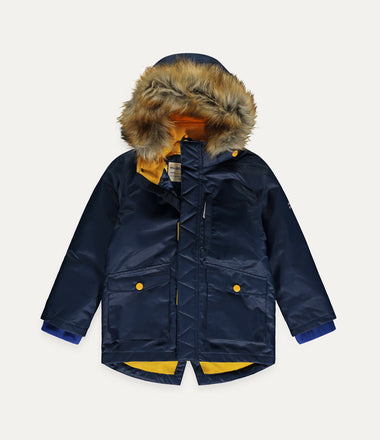 3 in 1 Waterproof Parka Jacket - Navy