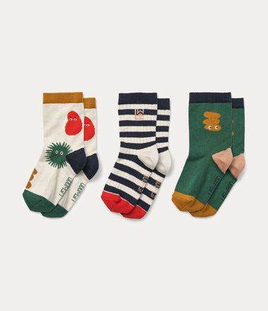 3 Pack Silas Socks - Multi