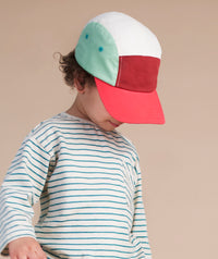 Thumbnail for Colour Block Cap - Red