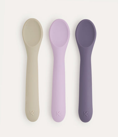 3 Pack Weaning Spoons - Lilac Mix