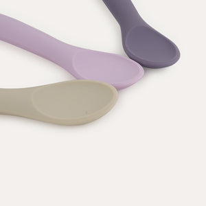 3 Pack Weaning Spoons - Lilac Mix