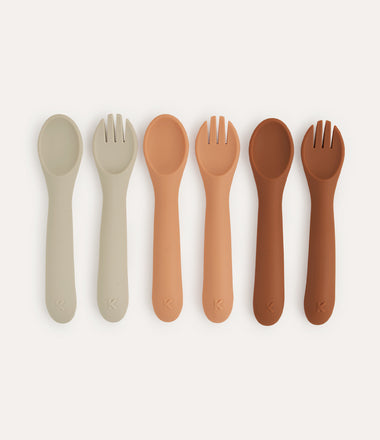 6 Pack Spoons & Forks - Apricot Mix