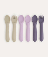 Thumbnail for 6 Pack Spoons & Forks - Lilac Mix