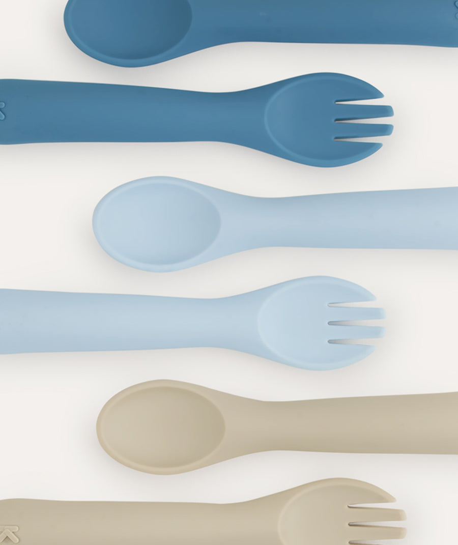 6 Pack Spoons & Forks - Ocean Mix