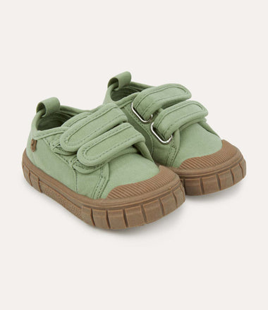 Canvas Trainers - Matcha