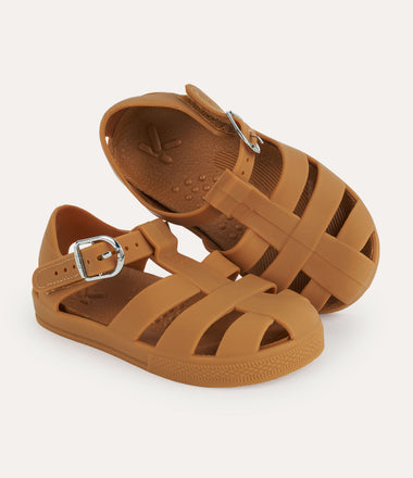 Jelly Sandal: Tan