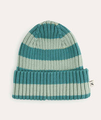 Thumbnail for Organic Cotton Beanie - Jade Stripe