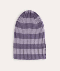 Thumbnail for Organic Cotton Beanie - Lavender Stripe