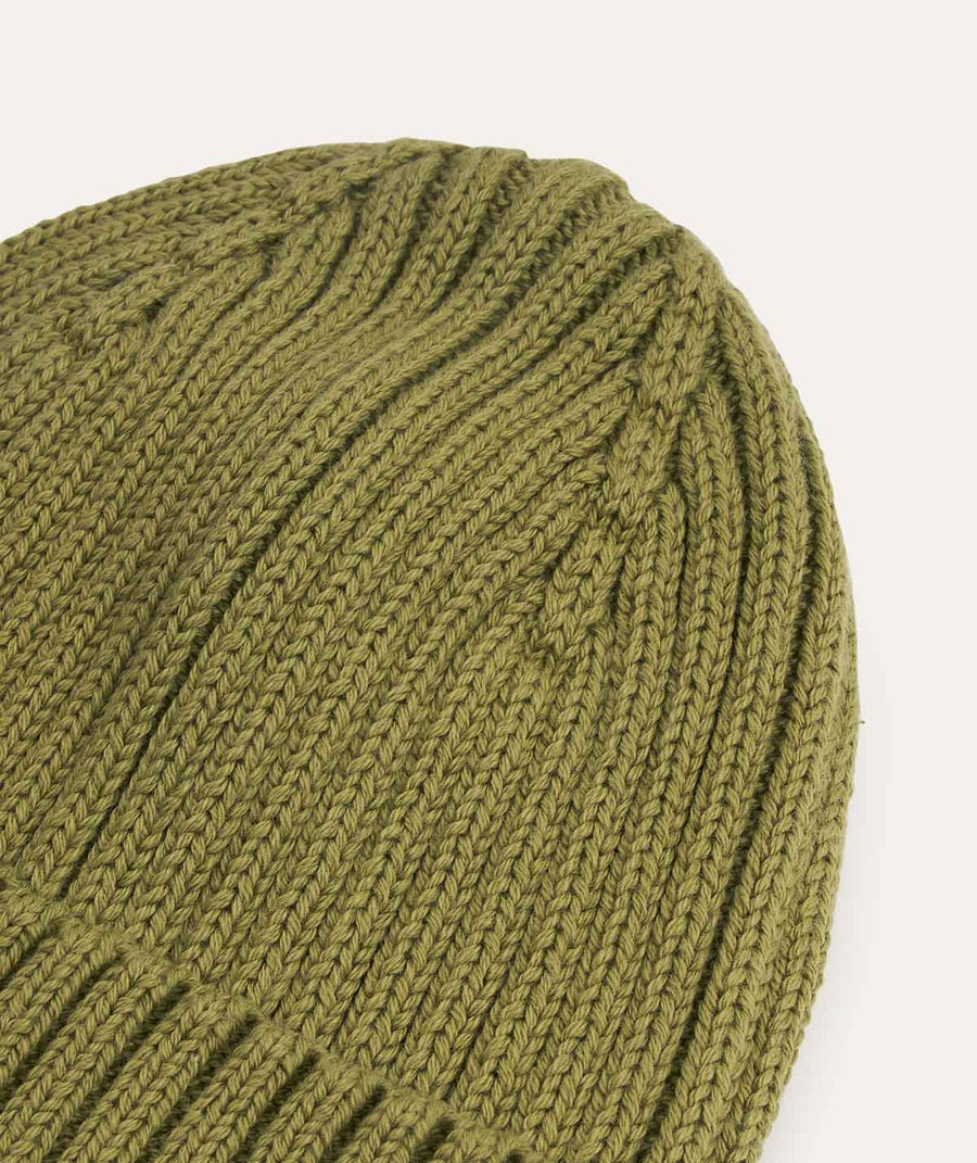 Organic Cotton Beanie - Olive
