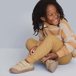 Organic Ribbed Legging - Cumin