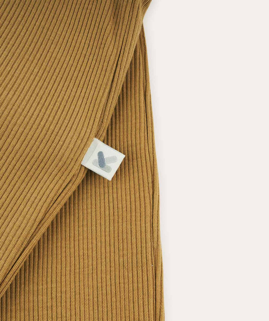 Organic Ribbed Legging - Cumin