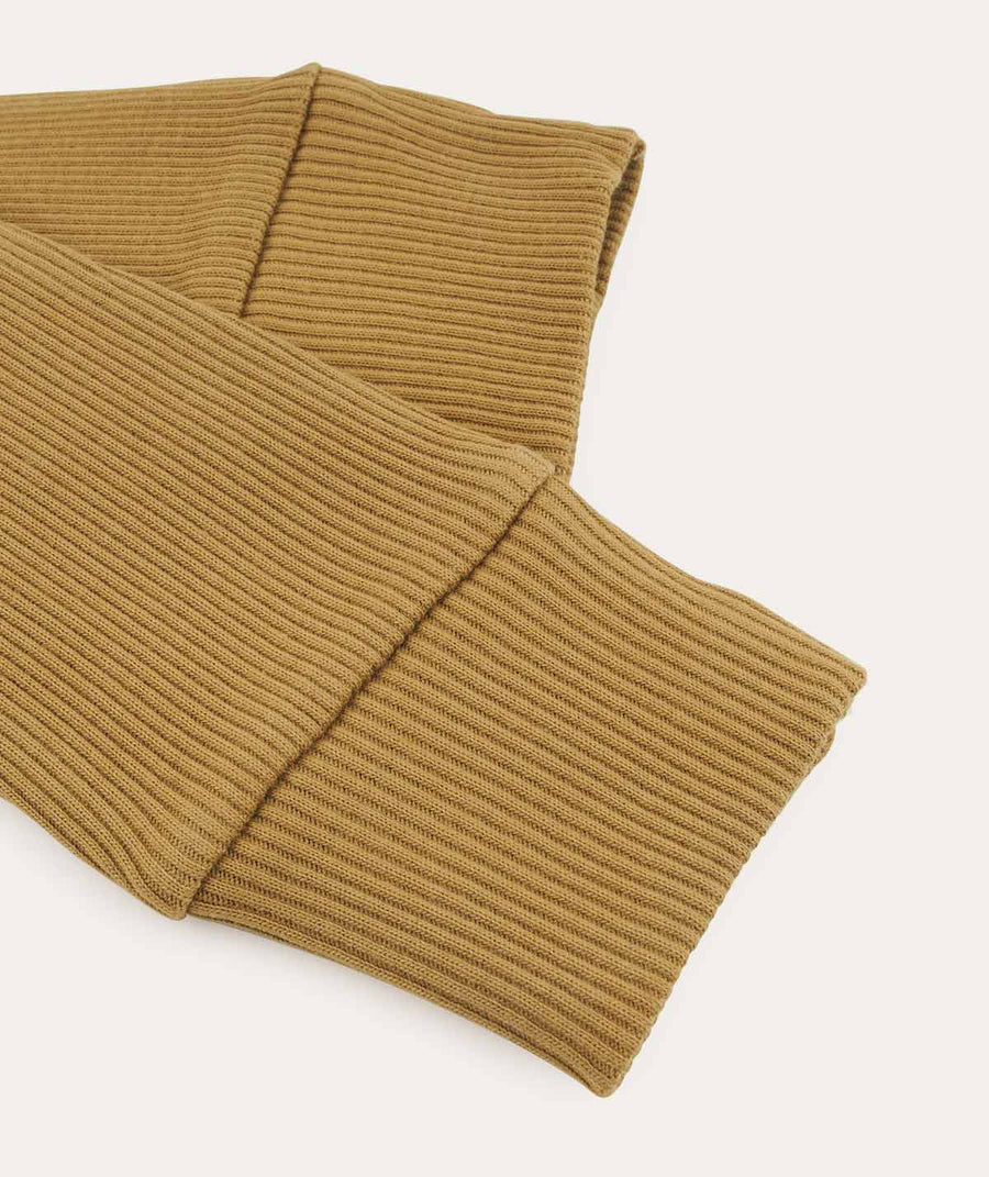 Organic Ribbed Legging - Cumin