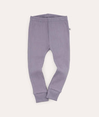 Thumbnail for Organic Ribbed Legging - Lilac Mist