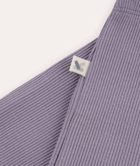 Thumbnail for Organic Ribbed Legging - Lilac Mist