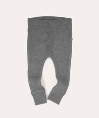 Thumbnail for Organic Ribbed Legging - Mid Grey Marl