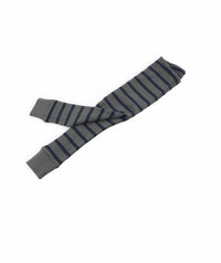 Thumbnail for Organic Ribbed Legging - Navy/Grey Stripe