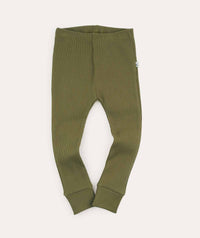 Thumbnail for Organic Ribbed Legging - Olive