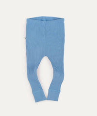 Thumbnail for Organic Ribbed Legging - Sea Blue