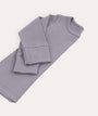 Organic Ribbed Tee - Lilac Mist