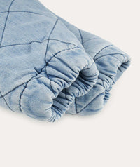 Thumbnail for Quilted Shacket - Light denim