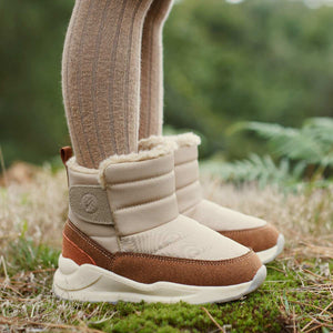 Quilted Snow Boot - Fudge