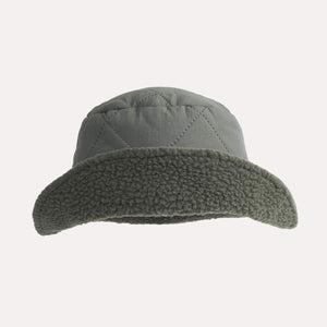 Reversible Quilted Hat - Pewter Green