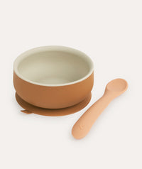 Thumbnail for Suction Bowl & Spoon Set - Apricot Mix