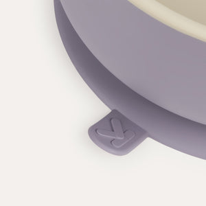 Suction Bowl & Spoon Set - Lilac Mix
