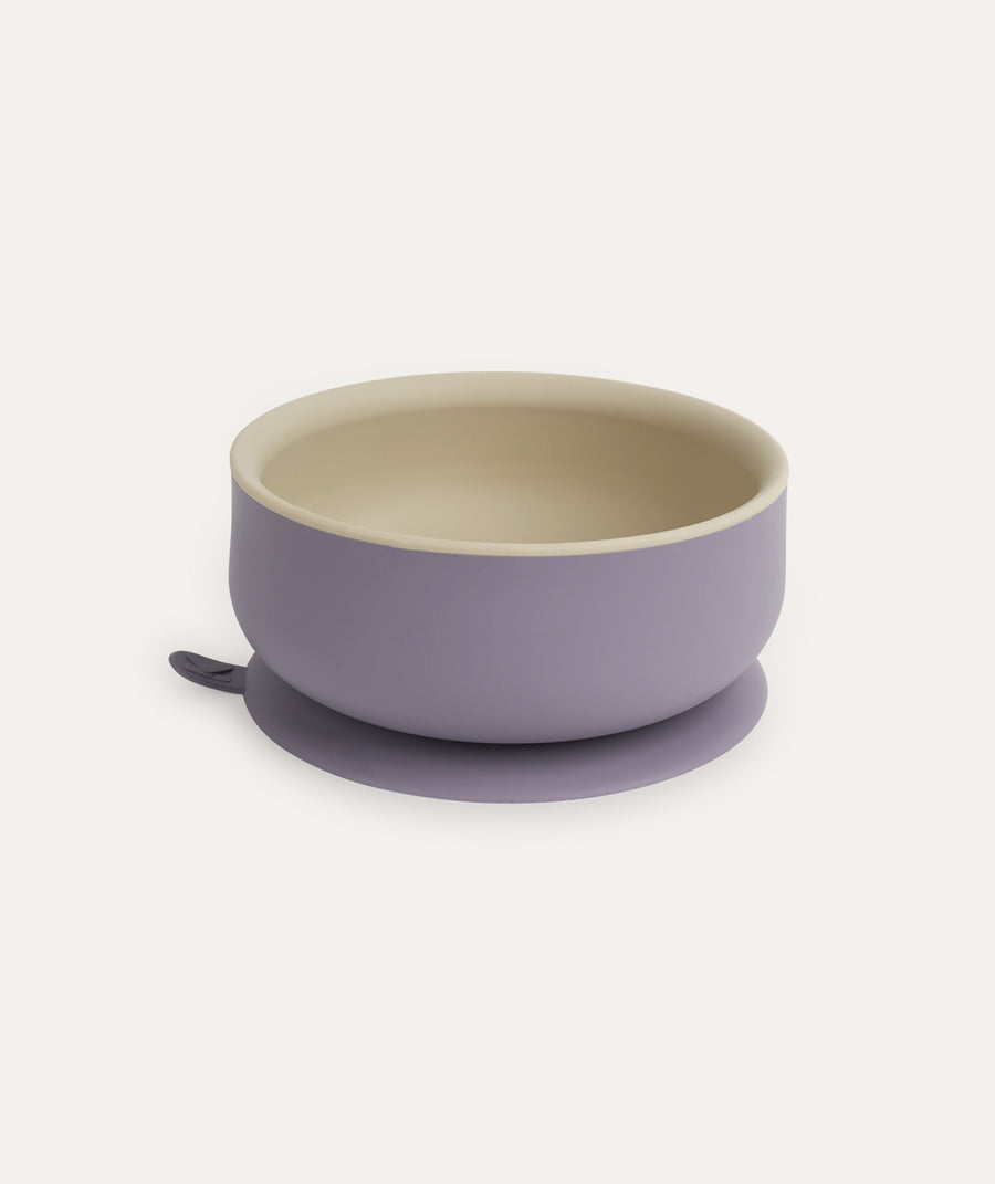 Suction Bowl & Spoon Set - Lilac Mix