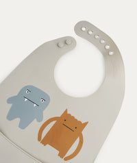 Thumbnail for 2 Pack Tilda Silicone Bib - Monster / Mist